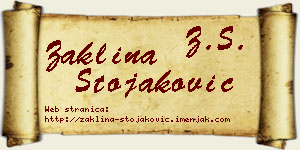 Žaklina Stojaković vizit kartica
